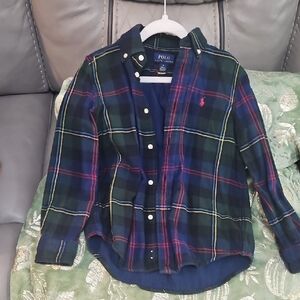 Polo by Ralph Lauren Kids Checkered Shirt - Navy and Green